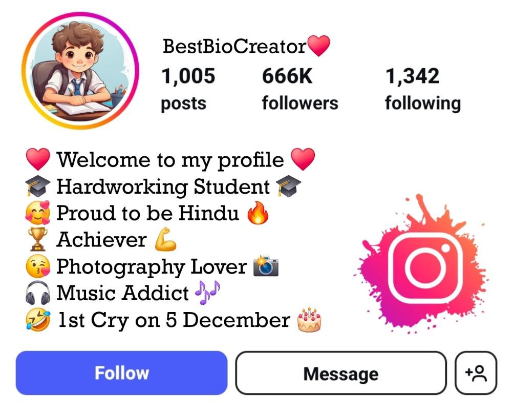 Instagram Bio For Students
