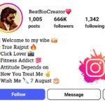 Rajput Bio For Instagram