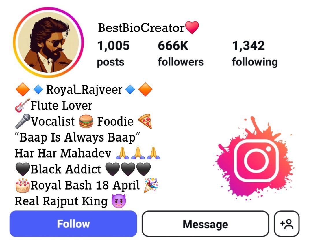 Rajput Attitude Instagram Bio
