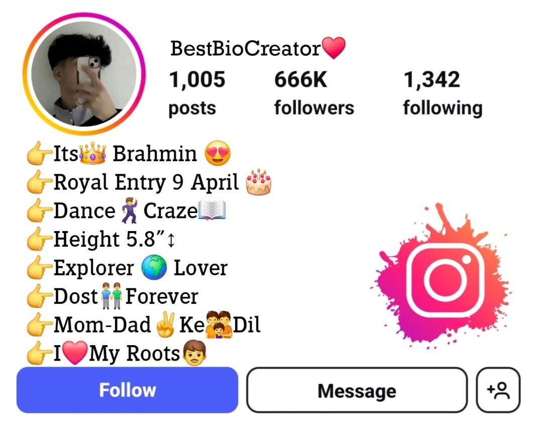 Instagram Bio For Brahman
