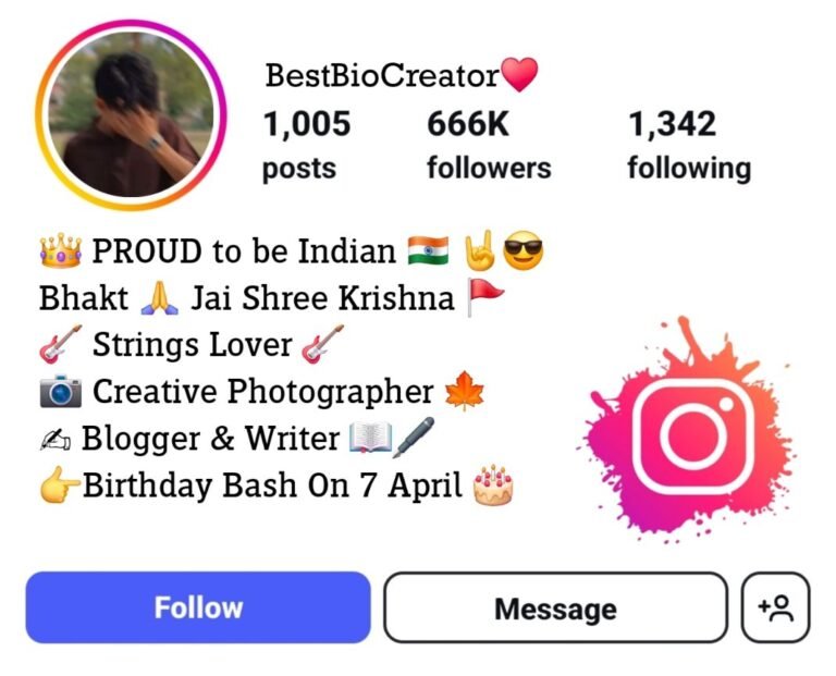 कृष्ण सदा सहायते Instagram Bio | Krishna Sada Sahayte Instagram Bio