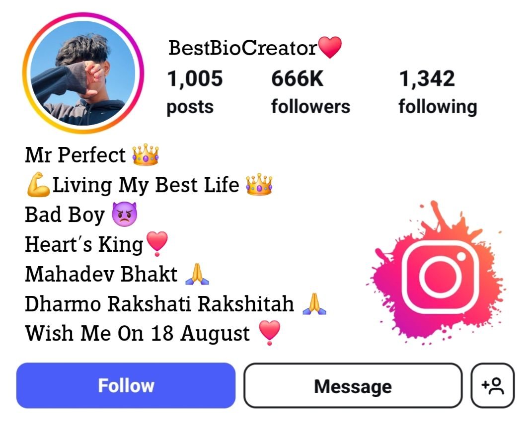 धर्मो रक्षति रक्षितः Bio Instagram In Hindi