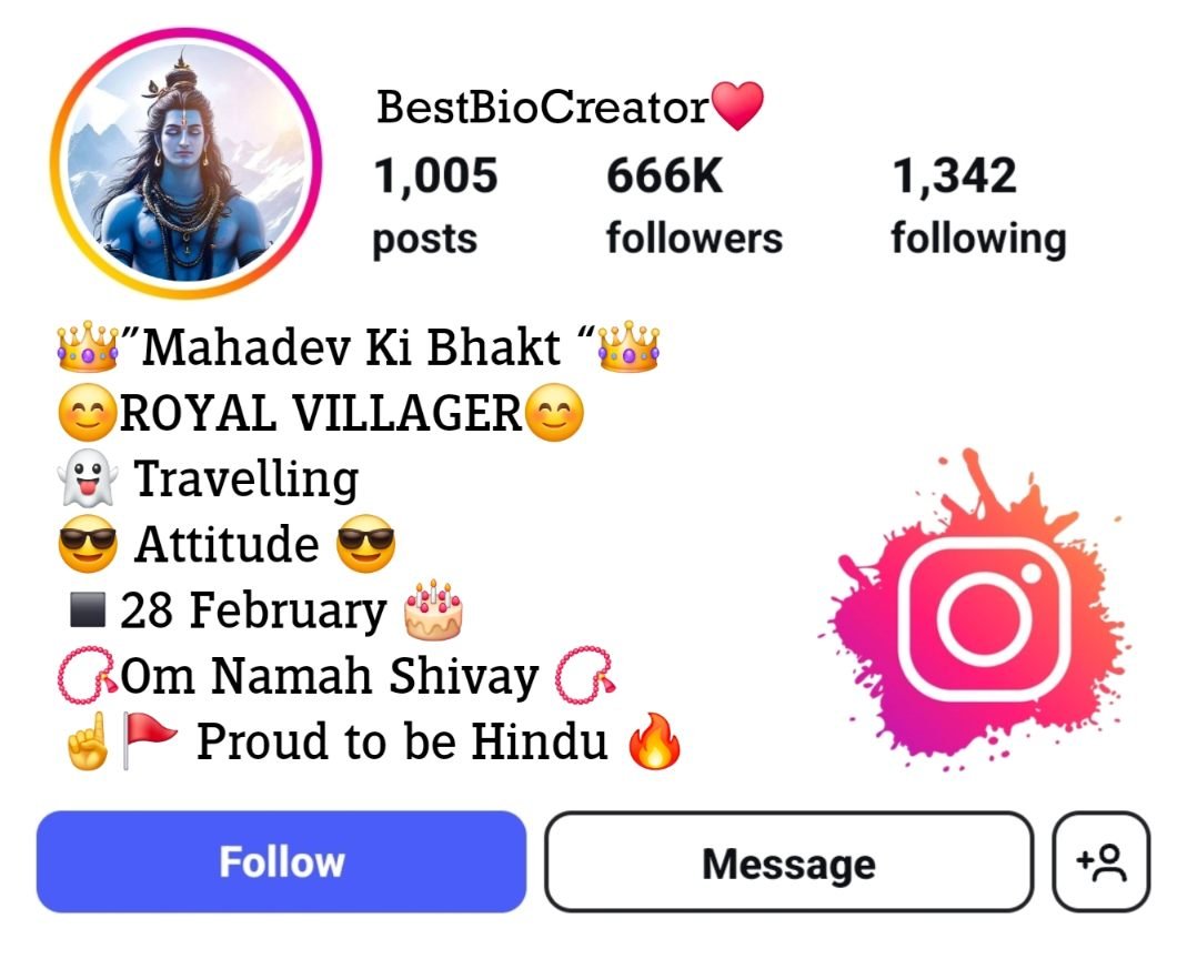 Har Har Mahadev Bio For Instagram