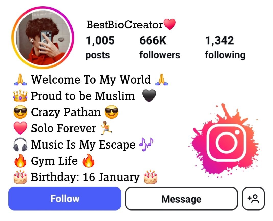 Muslim Instagram Bio