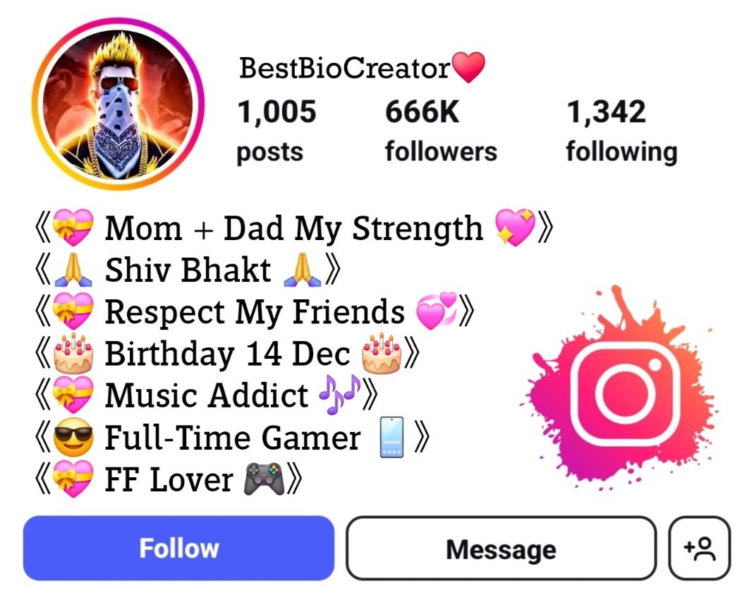 Free Fire Lover Bio For Instagram