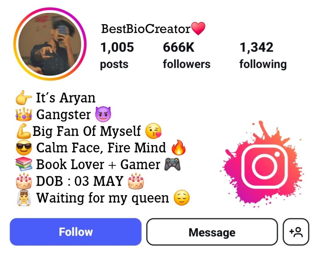 Gangster Bio For Instagram in Hindi