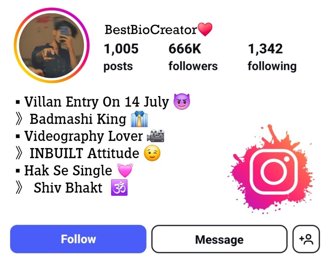 Attitude Gangster Bio For Instagram