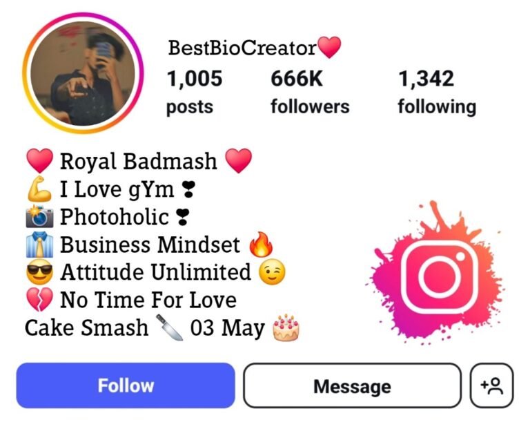 Gangster Bio For Instagram