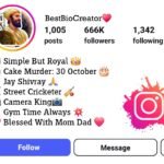 Shivaji Maharaj Bio For Instagram