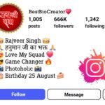 hanuman ji bio for instagram