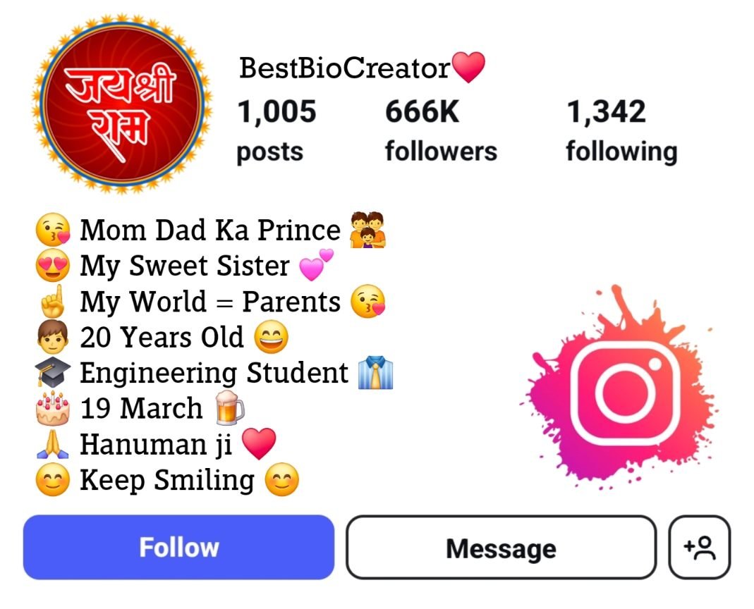 Attitude Hanuman Ji Bio For Instagram