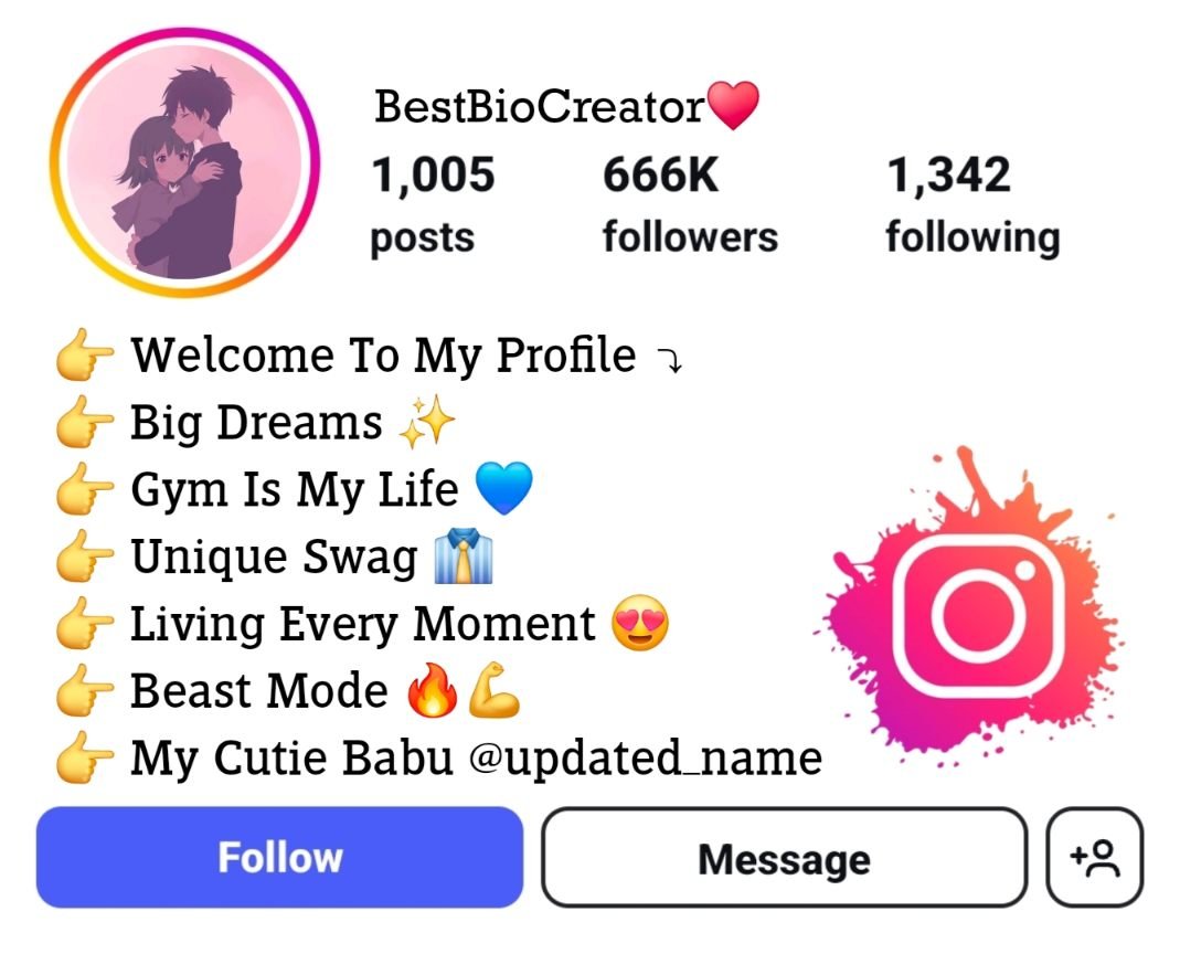 Instagram Bio For Lover
