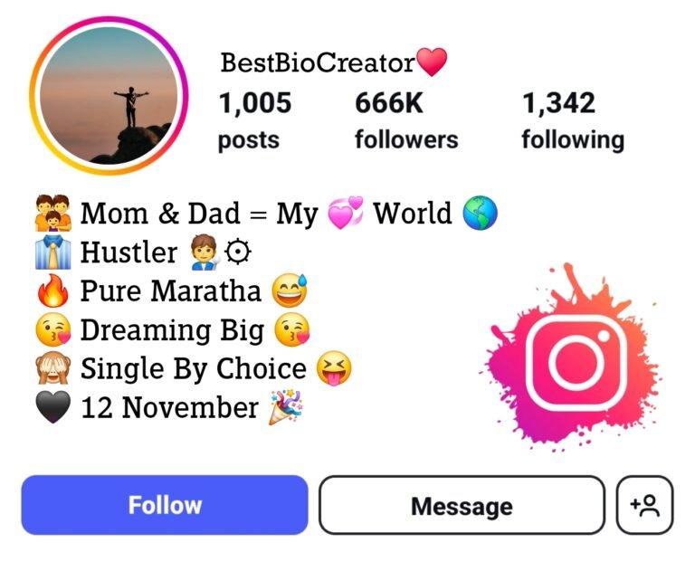 Instagram bio for boys