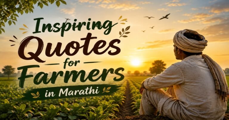 Inspiring Quotes for Farmers in Marathi